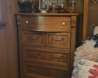 Oak Dresser with Mirror