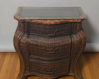 Bombay Style Wicker Chest of Drawers