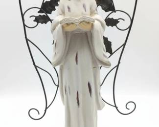 Vintage Angel Figurine with Wire Wings