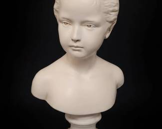 Napcoware Ceramic Bust of a Young Girl