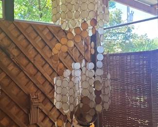 Capiz Shell Wind Chime Chandelier