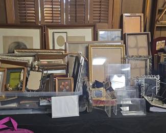 Assorted Picture Frames and Display Items