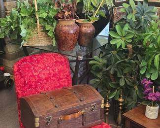 Vintage Wooden Steamer Trunk