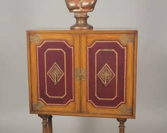 Vintage Decorative Cabinet with Bust of David