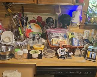 Assorted Kitchen Gadgets, Decor, and Collectibles