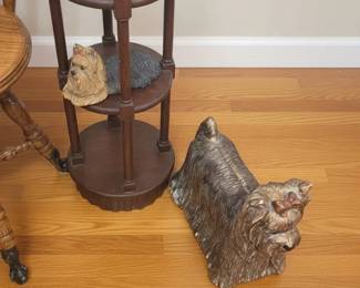 Vintage Yorkshire Terrier Dog Figurines