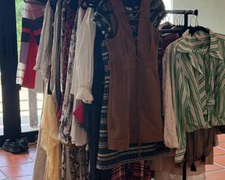 women's closet estate sale  - clothing, shoes, accessories, vintage clothing