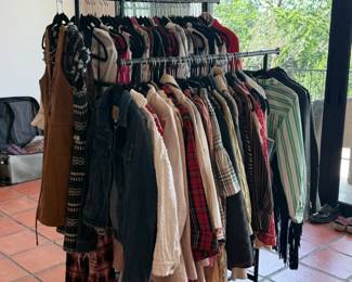women's closet estate sale  - clothing, shoes, accessories, vintage clothing