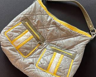 Coach Poppy “Ski Bunny” quilted nylon bag