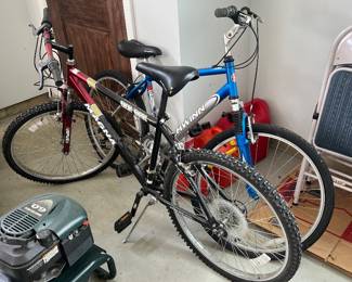 Magna and Schwinn bikes