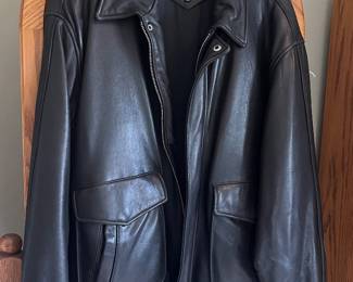 Tibor bomber style leather jacket size XL