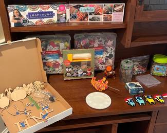 Arts and crafts, including Loopdedoo bracelet makers and Perler bead kits