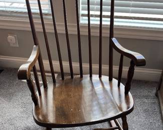 Wooden rocking chair