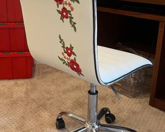 Cute embroidered office chair