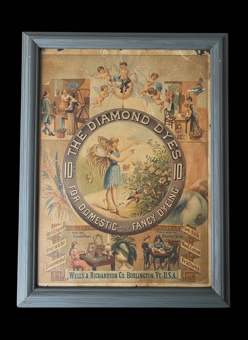 Diamond Dyes "Fairy" Advertising Sign