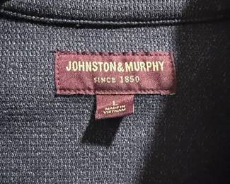 Johnston & Murphy Faux-Suede and Knit Full-Zip Jacket