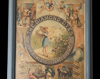 Diamond Dyes "Fairy" Advertising Sign