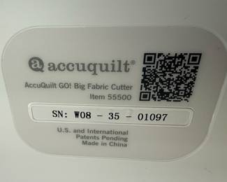 AccuQuilt GO! Big Electric Fabric Cutter Starter Set (55500) with Die Catcher