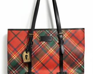 Dooney & Bourke Tartan Tote Bag