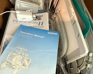 Brother Embroidery Machine Hoops and PE-Design 11 Software Accessories
