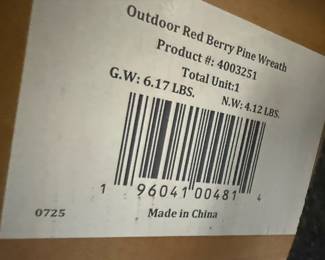 Balsam Hill Outdoor Red Berry Pine Wreaths and Garland Set