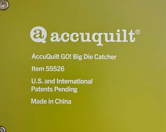 AccuQuilt GO! Big Electric Fabric Cutter Starter Set (55500) with Die Catcher