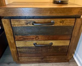 Cindy Crawford Home Rustic Two-Drawer Nightstand