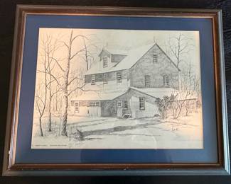 Abbott's Mill Milford Delaware Limited Edition Print