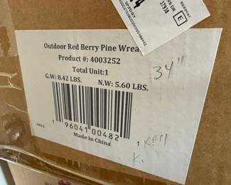 Balsam Hill Outdoor Red Berry Pine Wreaths and Garland Set