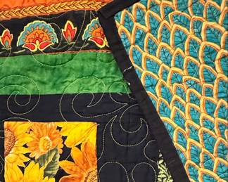Autumn Harvest Owl and Pumpkin Quilt Wall Hangings
