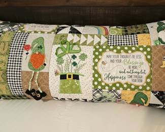Kimberbell "Luck O' the Gnome" Bench Pillow and Gnome Accent Pillows