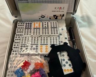 Kaile Double Twelve Mexican Train Dominoes Set