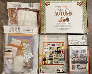 Kimberbell Falling for Autumn Quilt Fabric Kit and Embellishment Kit Collection