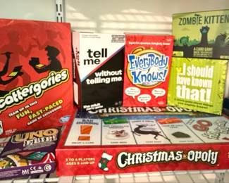 Assorted Party Board and Card Games Collection