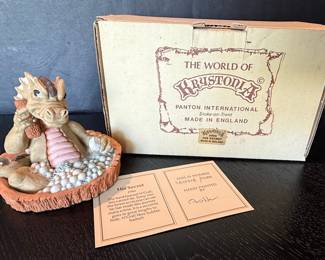World of Krystonia 'His Secret' Dragon Figurine #3904