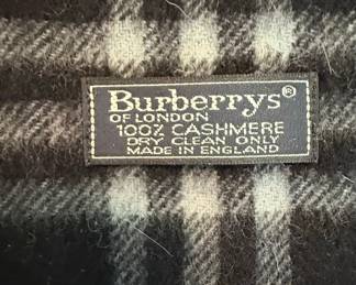 Vintage Burberrys of London Cashmere Scarf