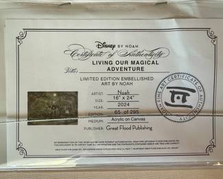 Disney by Noah "Living Our Magical Adventure" Limited Edition Canvas