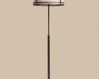 Franklin Iron Works Gentry Industrial Rustic Farmhouse Arc Floor Lamp Style