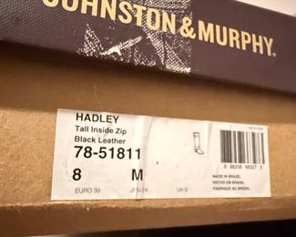 Johnston & Murphy Hadley Tall Inside Zip Boots