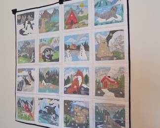 Winter Wildlife Applique Quilt