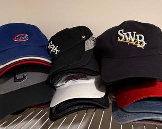 Assorted Baseball Caps including Minor League Teams