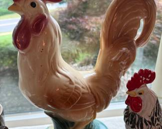 We've got roosters! (as every estate sale should)