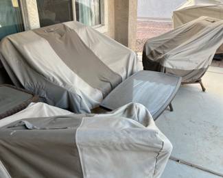 PATIO FURNITURE WITH COVERS
