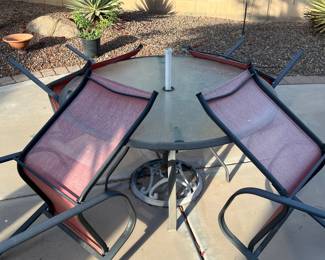 OUTDOOR PATIO TABLE AND CHAIRS