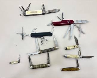 Lot of 9 Vintage Pocket Knives