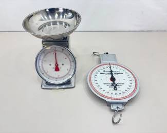 Lot of 2 Vintage Mechanical Scales
