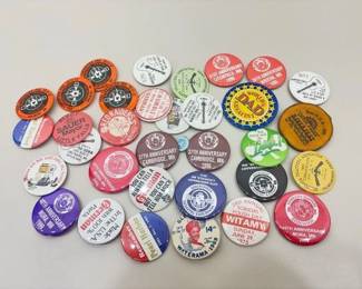Lot of Vintage Pin Back Buttons