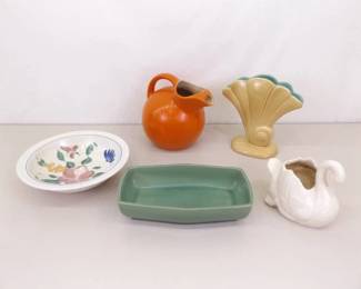 Lot of Vintage Red Wing Planters etc.