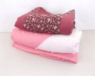 2 Large Handmade Patchwork Quilts