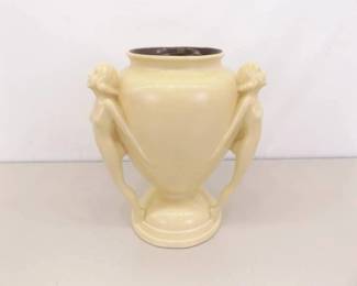 HYPER RARE Vintage Red Wing Rumrill Figural Vase